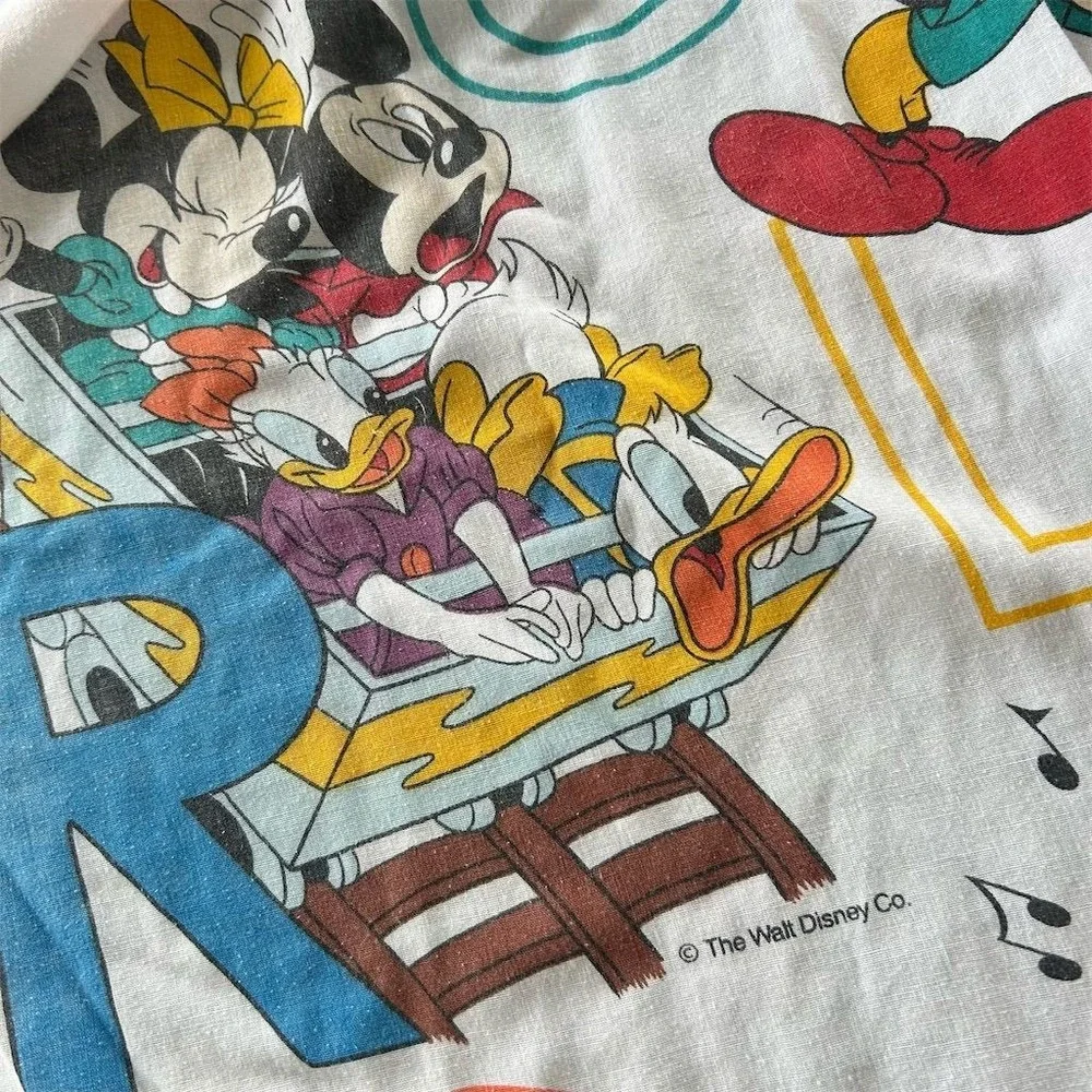 Disney Toddler Sheet Set Mickey & Friends Alphabet Theme Vintage USA Made